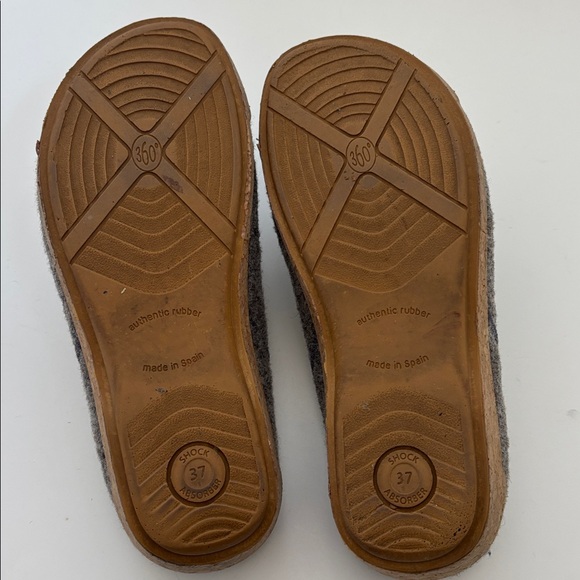 Taos Woollery Slip On Wool Clogs Slippers Gray Comfort Womens Size 37 / US 7 - Picture 9 of 15